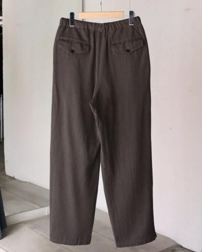 ULTERIOR WASHED W/R CASH TWILL DRAWSTRING PANTS - DUSTY GREY