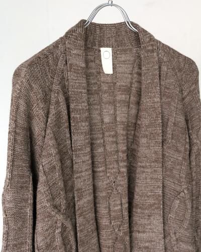 O project CABLE ROBE CARDIGAN - DARK MIX - PURAS
