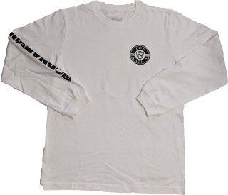 TOPNATION<br>SMALL CIRCLE L/S T-SHIRT<br>(WHITE)