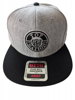 <img class='new_mark_img1' src='https://img.shop-pro.jp/img/new/icons1.gif' style='border:none;display:inline;margin:0px;padding:0px;width:auto;' />TOPNATION SINCE97 <br>SNAPBACK CAP<br>(HEATHER GREY/BLACK)