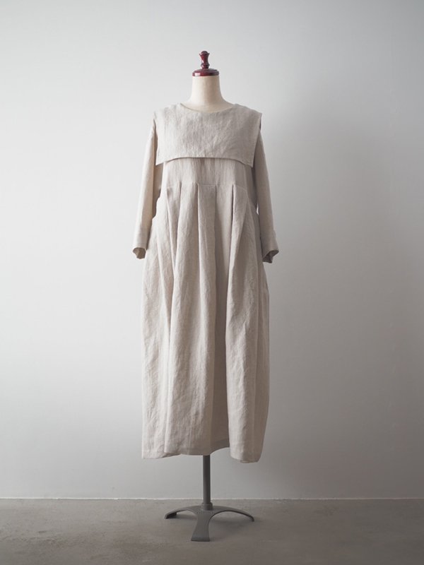 sample sale]30%off Linen sailor collar dress/kinari(2サイズ) - kashuka