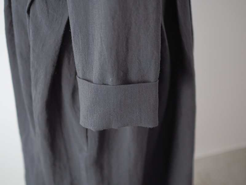 受注アイテム]Linen sailor collar dress/black (2サイズ) - kashuka