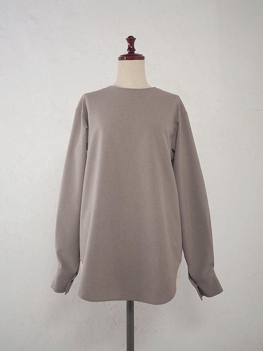 [¨Ǽ]Back button blousebeige