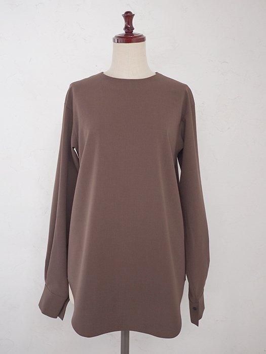 [¨Ǽ]Back button blousebrown