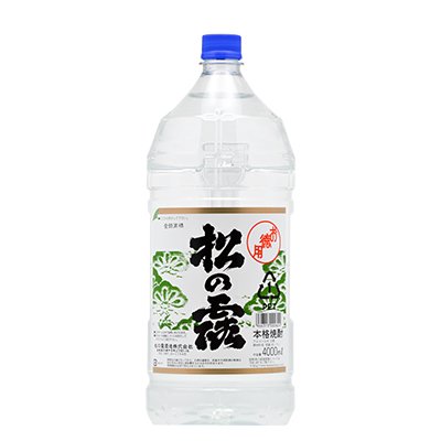 松の露-まつのつゆ-[20度]4000mlペット - 焼酎蔵が集う宮崎県日南市の酒屋「モリナガ酒店」