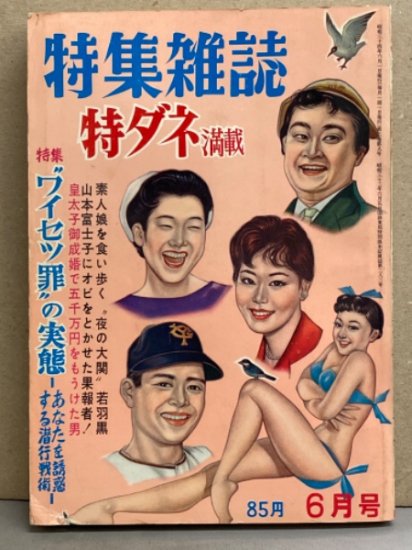 特集雑誌 昭和34年6月号　ピンナップ付き　特ダネ満載　昭和レトロ
