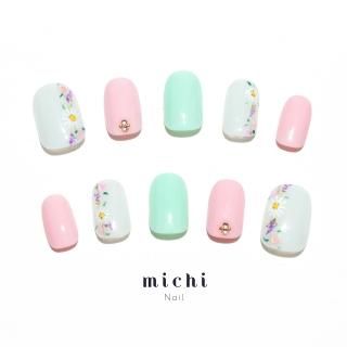 ミルキーフラワーネイルチップ 商品検索 - ネイルチップ (つけ爪) 専門店ミチネイル
