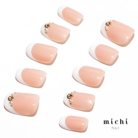 王道ホワイトフレンチネイル - ネイルチップ専門店ミチネイル