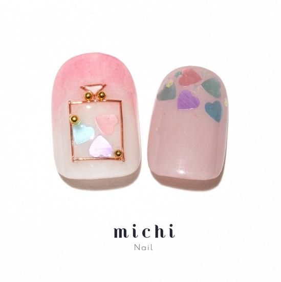 ミルキー＊ワイヤー香水瓶ネイル - ネイルチップ(つけ爪)専門店ミチネイル