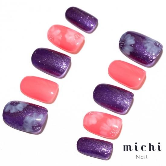 ミルキーフラワーネイルチップ 大きなフラワーネイル ネイルチップ（つけ爪） yuki-nail 通販