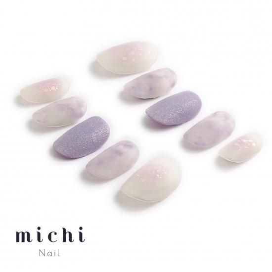 くすみパープル塗りかけネイルチップ 楽天市場】くすみパープルのニュアンスネイル michinail ネイル