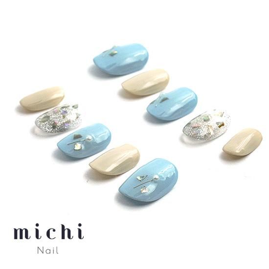 シェルくすみカラー ネイルチップ みどり🍀 . #ネイル #ネイルデザイン #ジェルネイル #ジェルネイル