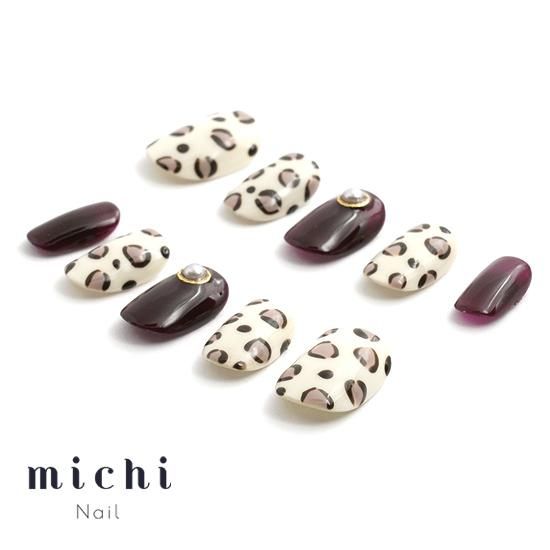 大人のレオパードネイル- ネイルチップ(つけ爪)専門店ミチネイル