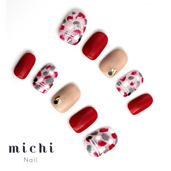ポップなビビットネイル-ネイルチップ(つけ爪)専門店ミチネイル