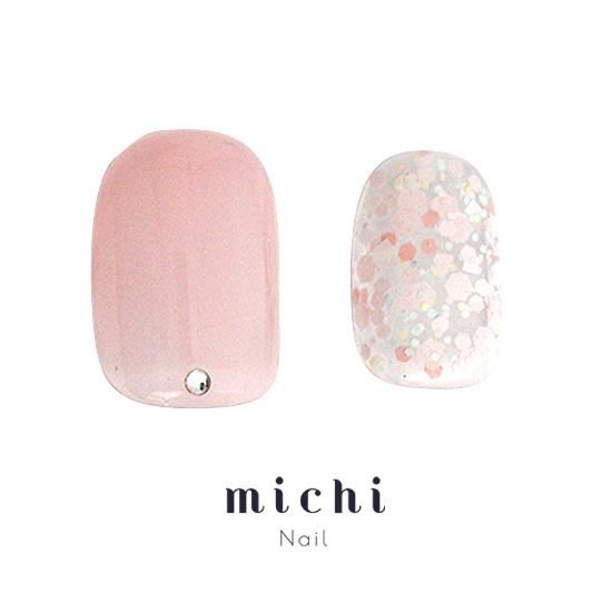 シンプル透け感春ネイル- ネイルチップ(つけ爪)専門店ミチネイル