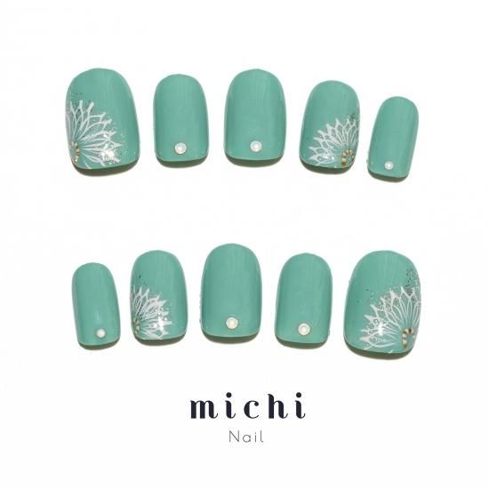 シンメトリーフラワーネイル - ネイルチップ(つけ爪)専門店