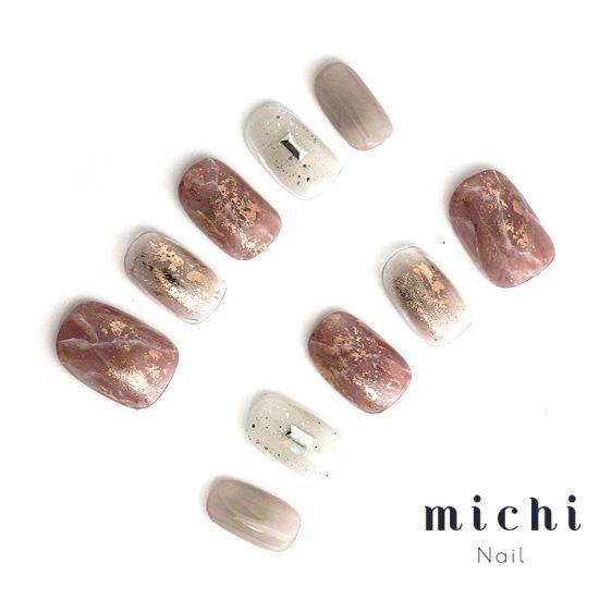 ピンクブラウン ニュアンス ネイルチップ ネイルチップ/ニュアンス/ピンクブラウン/サイズ指定オーダー