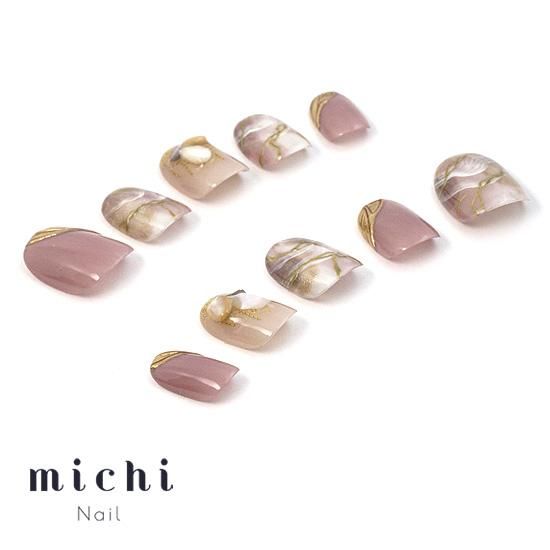 グレージュ×ミラーのダスティニュアンスネイル- ネイルチップ専門店