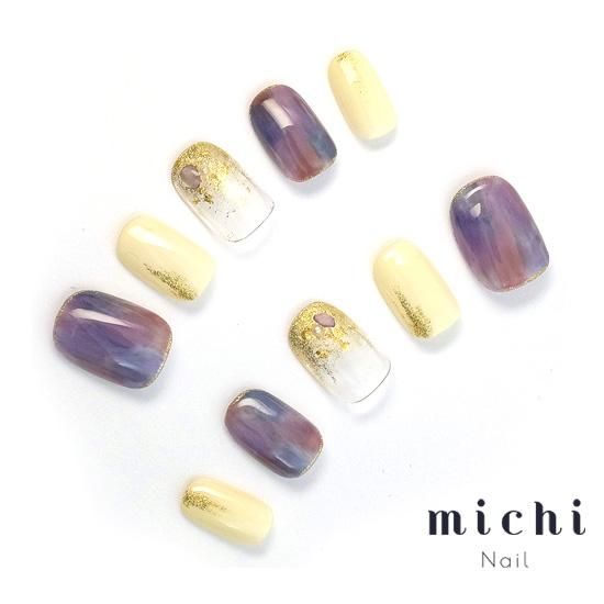 パープル ニュアンス ネイルチップ パープルニュアンスネイル ネイルチップ（つけ爪） R＊ 通販