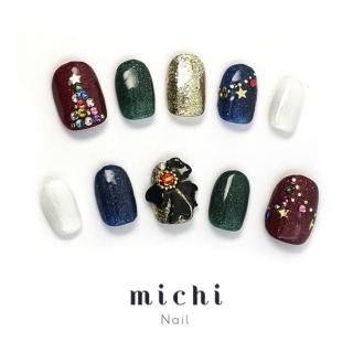 クリスマスネイル - ネイルチップ(つけ爪)専門店ミチネイル