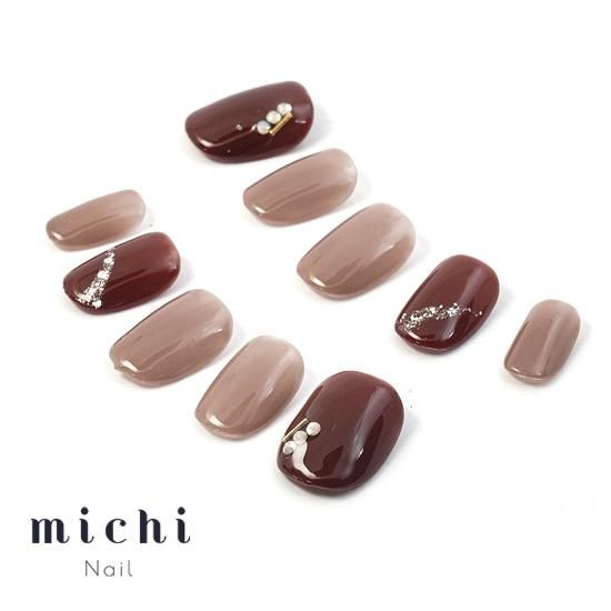 大人シンプルアクセネイル- ネイルチップ専門店ミチネイル