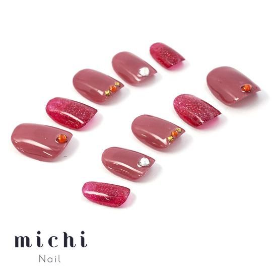 ネイル用品 ネイル ネイルチップ うるつやさりげなハートネイル- ネイルチップ専門店ミチネイル