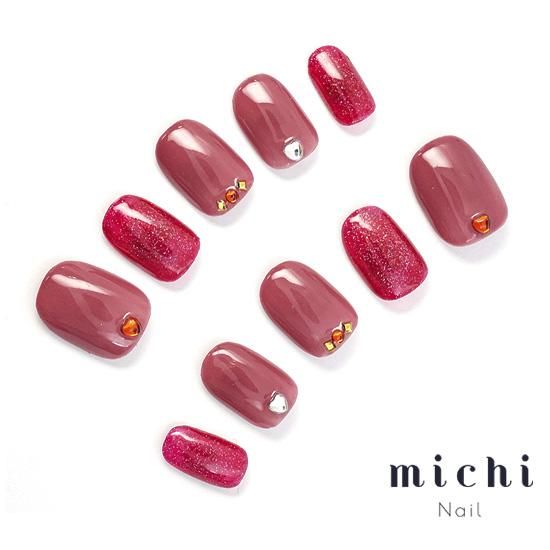 うるつやさりげなハートネイル- ネイルチップ専門店ミチネイル