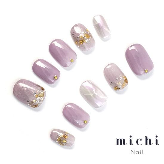 春カラーシンプルニュアンスネイル- ネイルチップ専門店ミチネイル