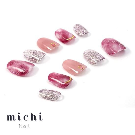 ボルドータイダイネイル- ネイルチップ専門店ミチネイル
