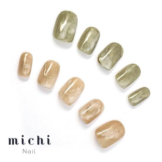 ふわふわニュアンス ネイルチップ ふんわりアシメなニュアンスネイル- ネイルチップ専門店ミチネイル