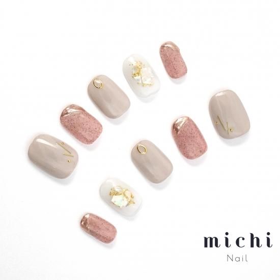 シェルくすみカラー ネイルチップ 5c9ed472faa02eb94b40c9b56ac8cc