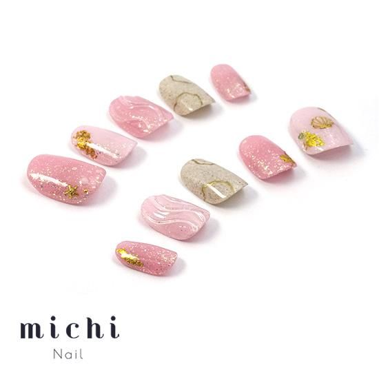 ピンクニュアンス ネイルチップ 秋ネイルのネイルデザイン | カラフルネイルズ｜キャンメイク -清楚系