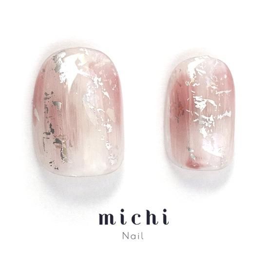 アーモンドピンクニュアンスネイル- ネイルチップ専門店ミチネイル