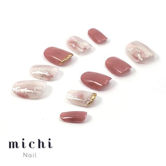 アーモンドピンクニュアンスネイル- ネイルチップ専門店ミチネイル