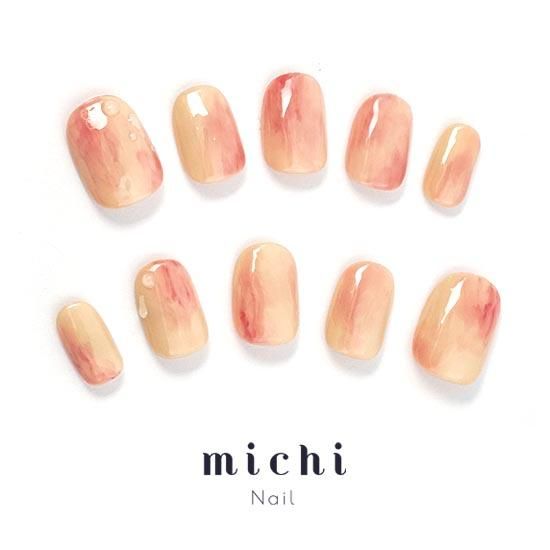 つやつやジューシーなももネイル- ネイルチップ専門店ミチネイル