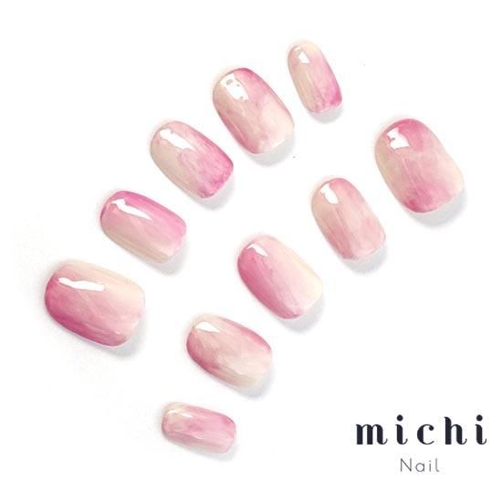 じゅわっと熟れ桃ネイル- ネイルチップ専門店ミチネイル