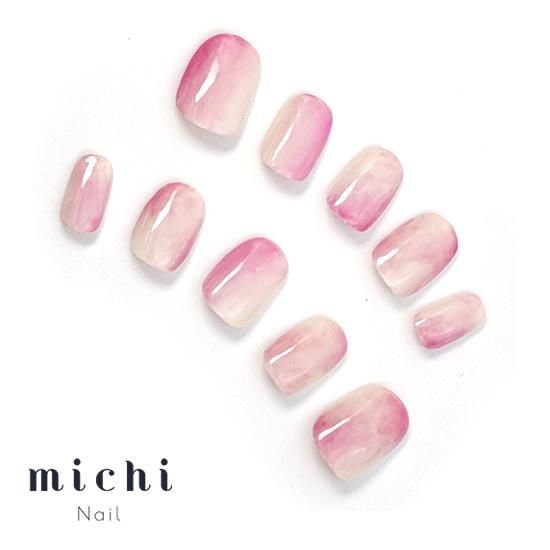 じゅわっと熟れ桃ネイル- ネイルチップ専門店ミチネイル