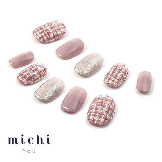 【秋冬】ツイード×くすみカラー♡ネイルチップ ecbf79a437edf9f4a1279ce046436b