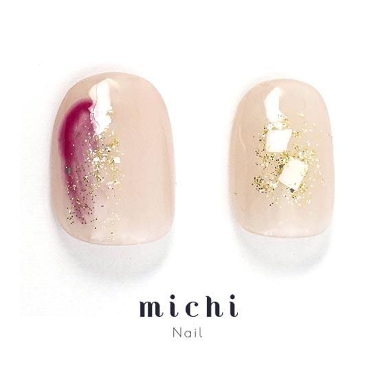 ふんわりピンクのニュアンスネイル- ネイルチップ専門店ミチネイル