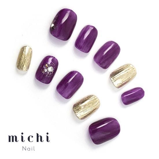 パープル ニュアンス ネイルチップ パープルのニュアンスネイル- ネイルチップ専門店ミチネイル
