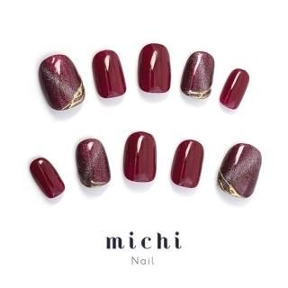 マグネット×ミラーフレンチネイル- ネイルチップ専門店ミチネイル