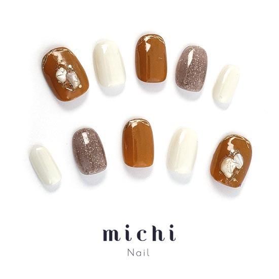 キャメル×箔 ネイルチップ キャメル×箔 ネイルチップ N74》既成ネイルチップ24枚セット ピンク