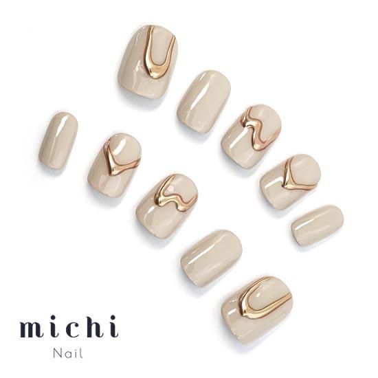 大人ニュアンスミラーネイル- ネイルチップ専門店ミチネイル