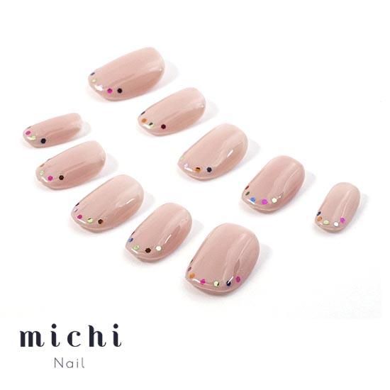 韓国風ホロフレンチネイル- ネイルチップ専門店ミチネイル