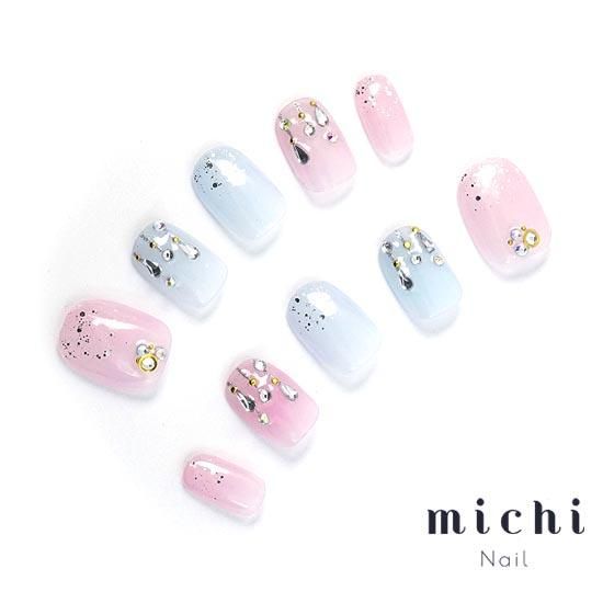 雨上がりのしずくネイル- ネイルチップ専門店ミチネイル