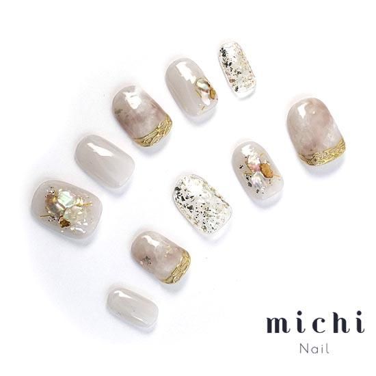 グレージュ ニュアンス♡ネイルチップ グレージュニュアンスネイル- ネイルチップ専門店ミチネイル