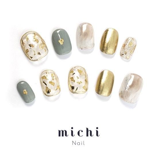 &Co. 高品質ネイルチップ【大人ゴールドニュアンスネイル】 ニュアンスネイル ゴールド ジェルネイル ネイル 大人