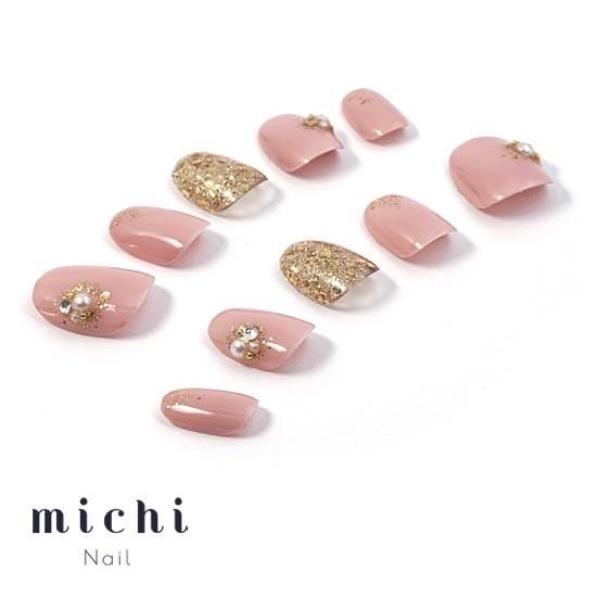 大人かわいいシンプルネイル- ネイルチップ専門店ミチネイル