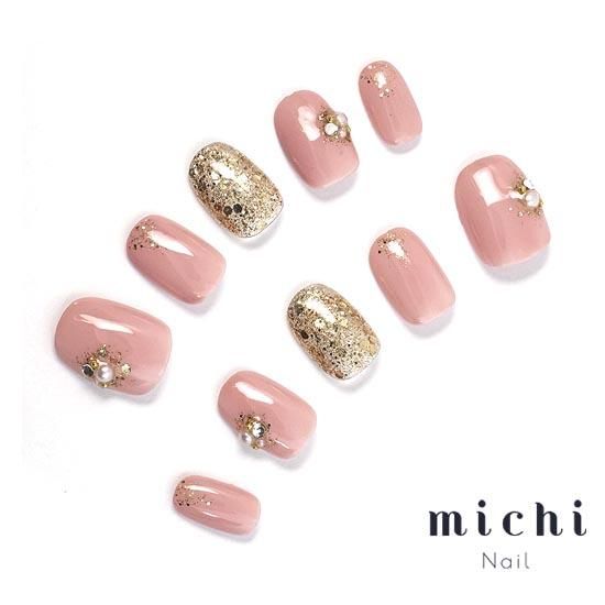 大人かわいいシンプルネイル- ネイルチップ専門店ミチネイル