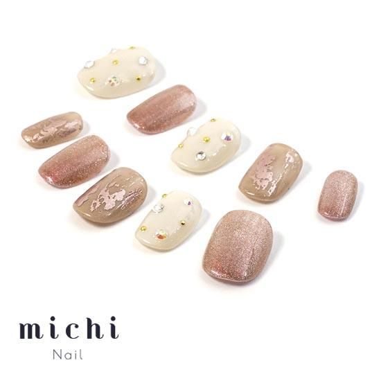 オーダーネイルチップNo.35 大人 モダン きらキラキラデザイン